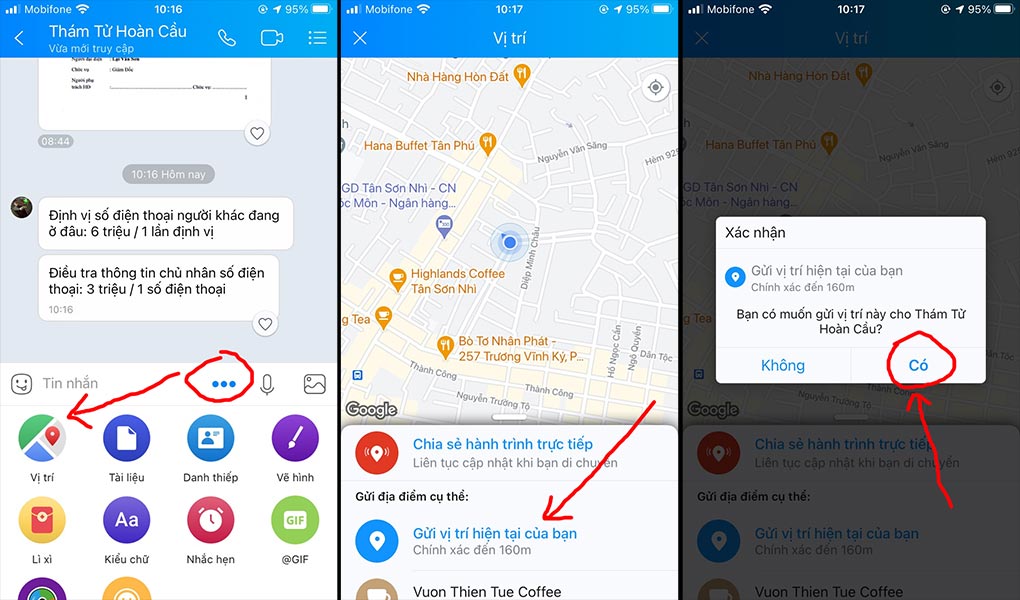 Google maps trên iphone không hiển thị mũi tên định vị. | Viết bởi  QuangTieen