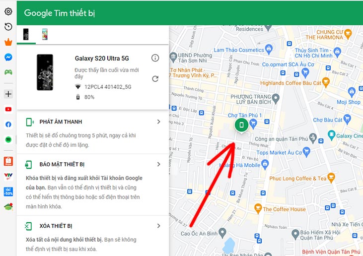 Cách xác định vị trí số điện thoại trên bản đồ Google Maps bằng Gmail