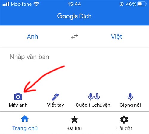 Cách dịch tiếng Anh sang tiếng Việt bằng camera trên điện thoại