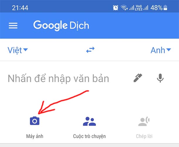 Cách dịch tiếng Anh sang tiếng Việt bằng hình ảnh trên điện thoại