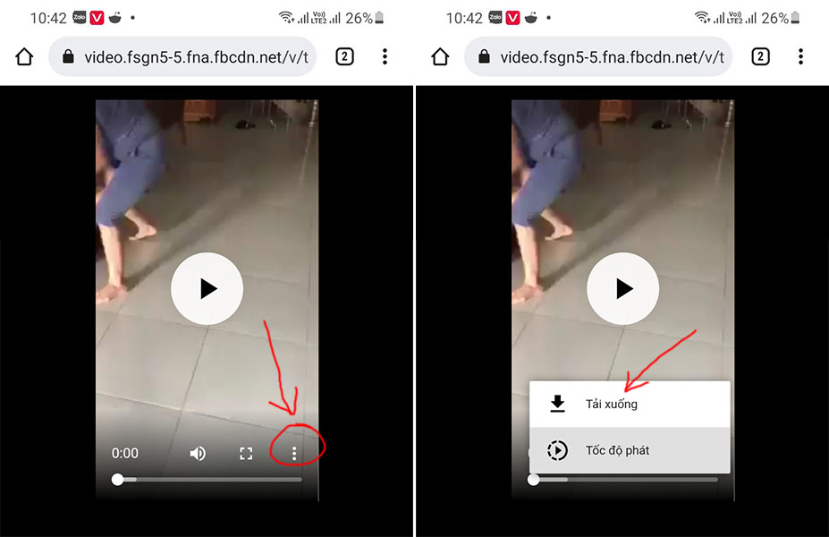 Cách tải video trên Facebook về điện thoại không cần phần mềm