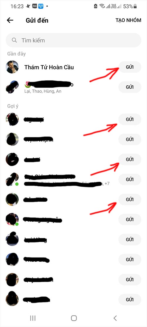 Cách gửi tin nhắn hàng loạt trên Facebook Messenger bằng điện thoại