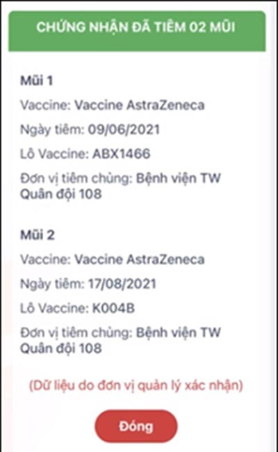Cách tra cứu chứng nhận tiêm chủng 2 mũi Vaccine ngừa Covid-19 online qua CCCD