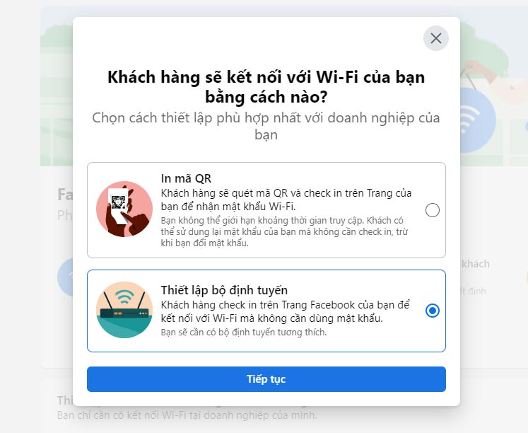Cách cài đặt Facebook wifi cho Fanpage (Facebook wifi Setup)