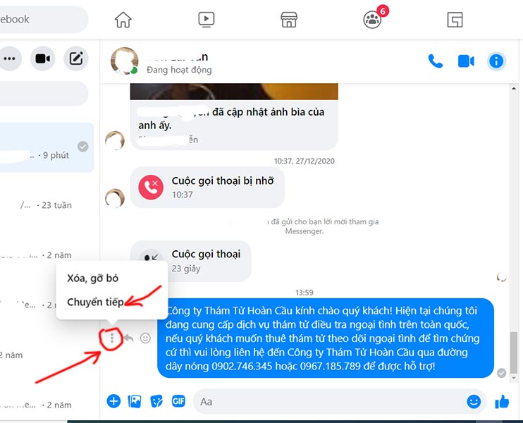 Cách gửi tin nhắn hàng loạt trên Messenger cá nhân bằng máy tính, laptop