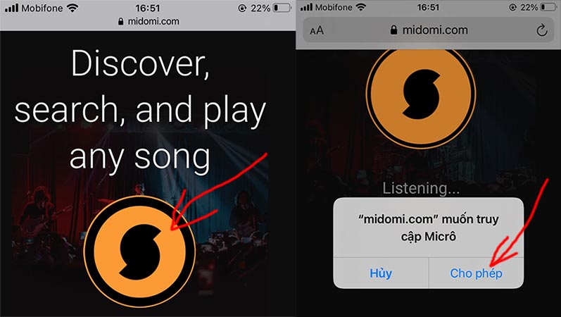 Cách tìm bài hát qua giai điệu trên iPhone, Android