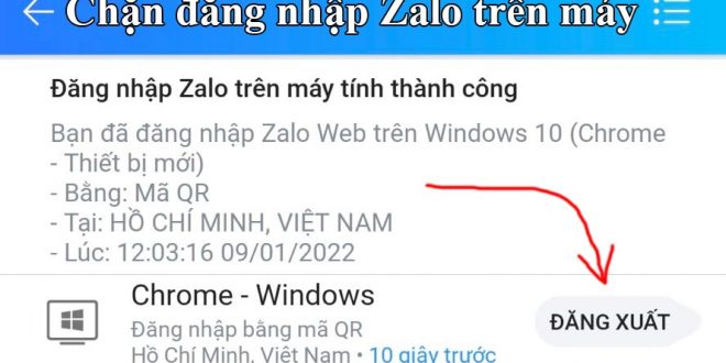 Cách chặn đăng nhập Zalo trên máy tính và thiết bị khác