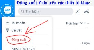 Cách đăng xuất Zalo trên các thiết bị khác bằng máy tính, điện thoại từ xa