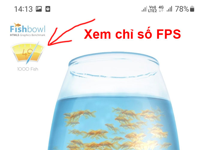 Cách sử dụng Fish Bowl test hiệu năng điện thoại