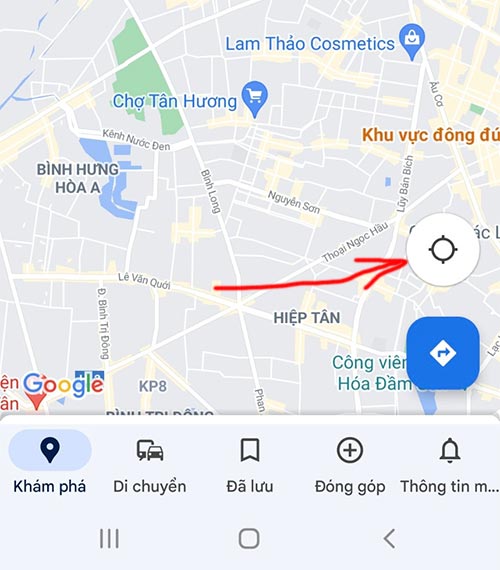 Cách xác định vị trí hiện tại của tôi trên bản đồ Google Map