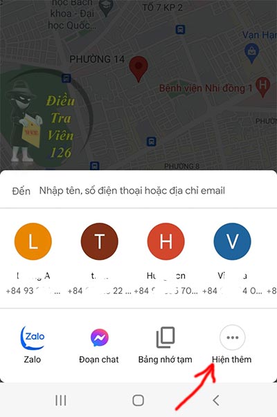 Cách chia sẻ vị trí trên Google Map (iPhone, Android)