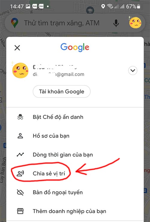Cách tìm vị trí bạn be trên Google Map
