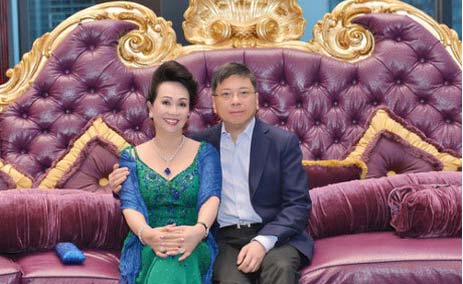 Bà Trương Mỹ Lan và chồng, ông Eric Chu Nap Kee